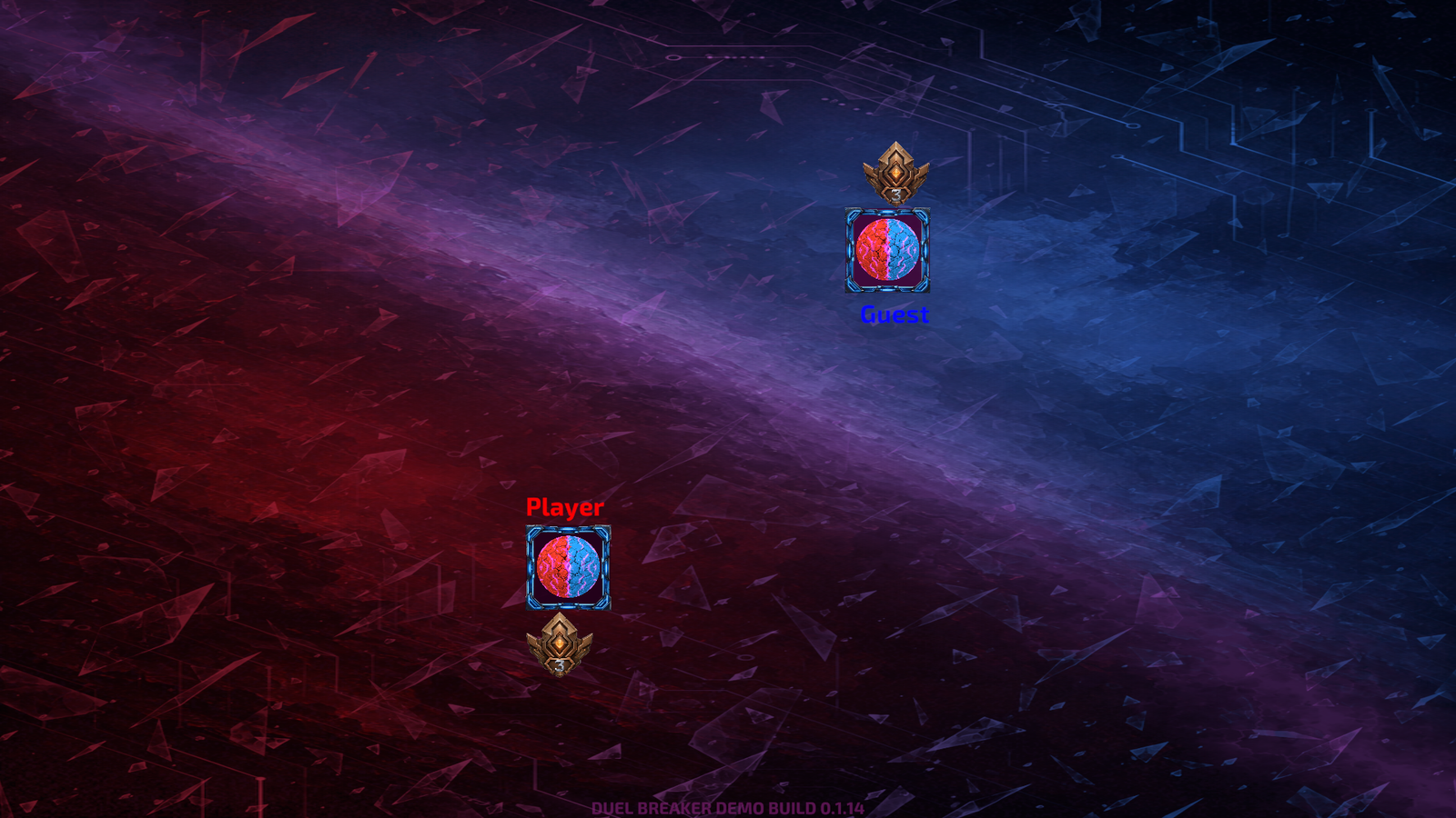Duel Breaker gameplay showing the battlefield and territory grid